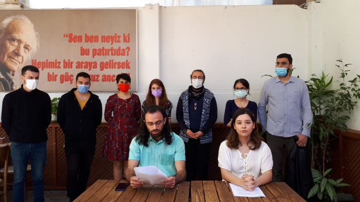 22 Nisan Dünya Günü için Kadıköy'de basın açıklaması