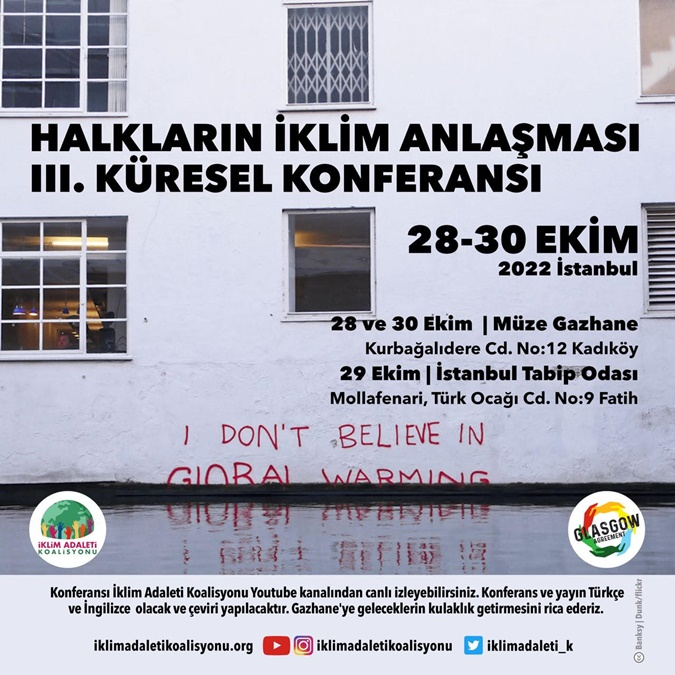 COP27’ye doğru Halkların iklim konferansları İstanbul'da başladı