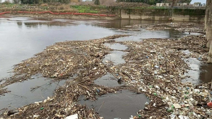 Büyük Menderes Nehri'nde korkutan görüntü