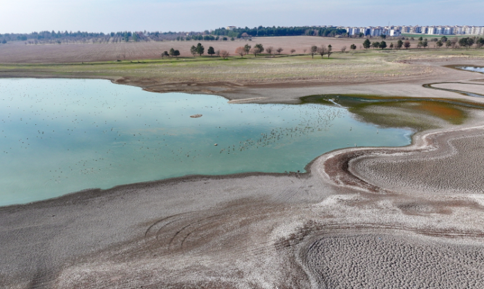 Diyarbakır Kabaklı Göleti'nde kuruma tehlikesi