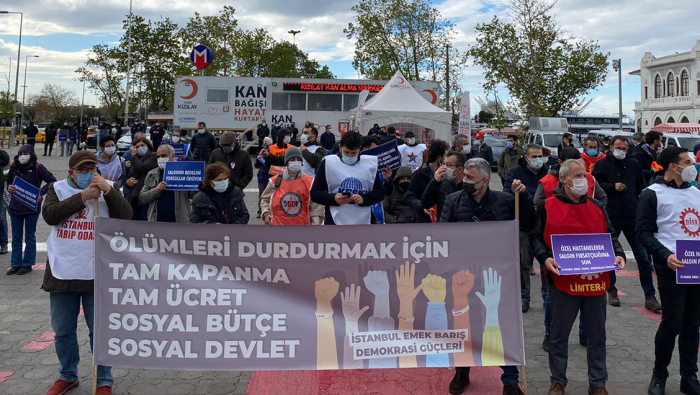 İstanbul Emek Barış Demokrasi Güçlerinin sosyal devlet talebi